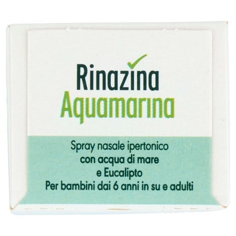 Rinazina aquamarina spray nasale decongestionale ipertonico sollievo naso chiuso e raffreddore 20ml